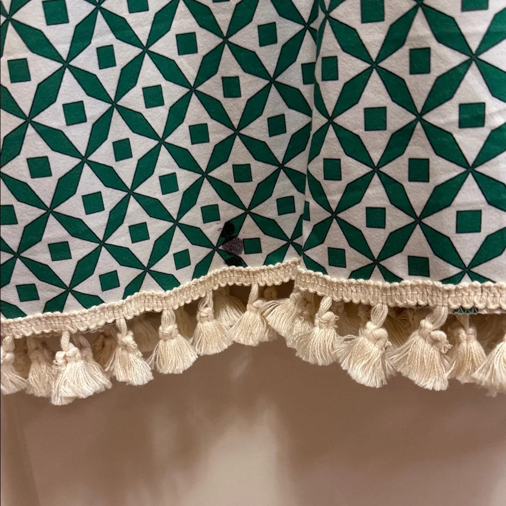 Vintage Green and White Midi Dress - Picture 7 of 8
